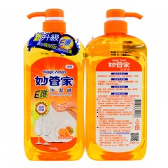 妙管家 E护洗洁精1000g蕴含维生素E柑橘去味除腥浓缩温和不伤手