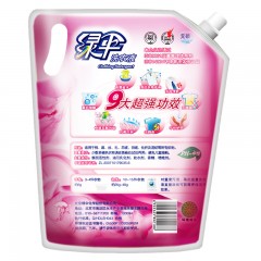 绿伞 去污超人洗衣液2kg袋装 深层洁净护色薰衣草香洗衣液