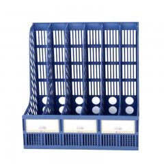 富得快 HY618 6联组合文件栏6联文件架文件框桌面资料整理架收纳架