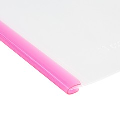 得力 10个装加厚抽杆夹 a4拉杆夹透明 学生办工用品公书皮夹子简历会议合同收纳讲义报告资料夹抽干文件夹