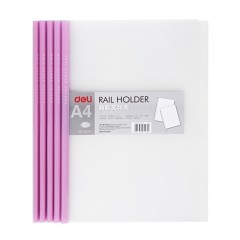 得力 10个装加厚抽杆夹 a4拉杆夹透明 学生办公工书皮夹子简历会议合同收纳整理分类报告资料夹抽干文件夹竖式