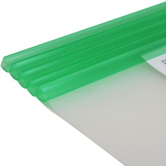 得力 办公用品透明抽杆文件夹拉杆夹1cm彩色文件报告夹 5539