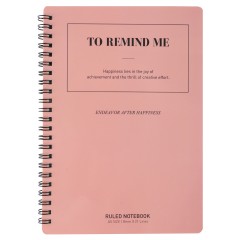 得力 LA560螺旋笔记本线圈本A5记事本60页学生笔记本子