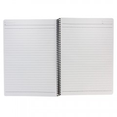 得力 7694螺旋本B5 80张线圈本活页笔记本软皮记事本创意