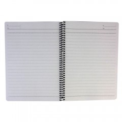 得力 7684记事本 80页笔记本文具A5日记本练习本螺旋装订本软面抄