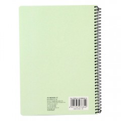 得力 7684记事本 80页笔记本文具A5日记本练习本螺旋装订本软面抄