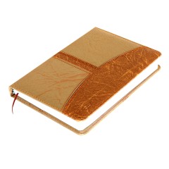 得力 7922皮面本防皮笔记本日记本会议记录本32K190*130mm160页