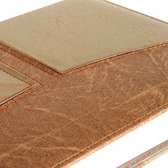 得力 7923 皮面笔记本 仿皮记事本日记本 160页 (48K)