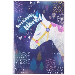 得力 笔记本T1680-06/07/08学生软面抄80页16K胶套软抄记事本子