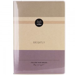 得力 T3296-08/09/10/11胶套本笔记本学生办公胶套本96页203*140mm