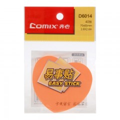 齐心 4袋装 易事贴彩色便条纸异形可爱创意便利贴n次贴 D6014