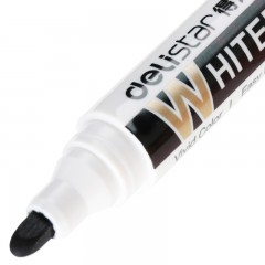 得力 单头白板笔s502易擦写字笔 可加墨水 教学办公培训用