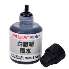 得力 S630 可擦白板笔墨水 白板笔补充液 水性笔补充液红蓝黑三色