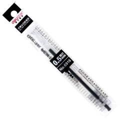 得力 思达6916中性水笔替换芯0.5黑色 办公用品文具