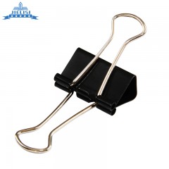 杰丽斯 黑色长尾夹8564 25mm 票据夹 长尾票夹 筒装48只