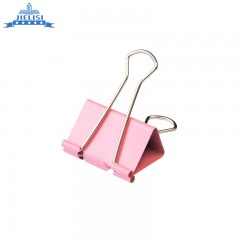 杰丽斯 彩色长尾夹8554 25mm 票据夹  长尾票夹 筒装48只