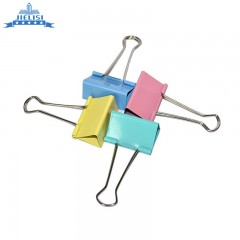 杰丽斯 彩色长尾夹8555 19mm 票据夹 长尾票夹 筒装40只