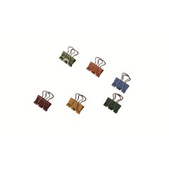 易达/Esselte 10315 15mm彩色铁票夹子 长尾夹 燕尾夹 票夹