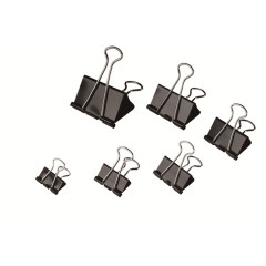 易达/Esselte  10125 25mm铁票夹子黑色长尾夹 燕尾夹 票夹