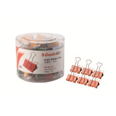 易达/Esselte  10319T 19mm彩色铁票夹子 长尾夹 燕尾夹 票夹