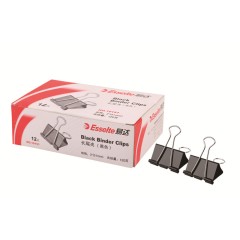 易达/Esselte 10151 51mm铁票夹子黑色长尾夹 燕尾夹 票夹