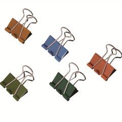 易达/Esselte 10351 51mm彩色铁票夹子 长尾夹 燕尾夹 票夹