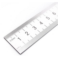 得力 钢直尺8463不锈钢测量工具15/20/30/50/100厘米规格钢尺