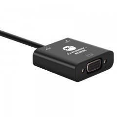 秋叶原 hdmi转vga带音频转换器电脑电视投影仪高清视频转接线接头