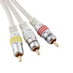 Choseal/秋叶原 三莲花RCA线机顶盒连接音视频线 Q-616/QS6773