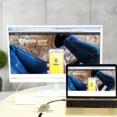 倍思 Type-c转接头usb苹果电脑Macbookpro视频网络线HUB转换器HDMI