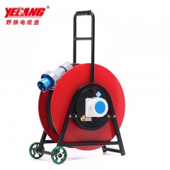 野狼 YL-50CGS6 移动电缆盘 轮车式 大功率 电缆卷盘 工业插座