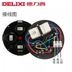 德力西 绕线盘移动工程插座电源延长线盘电缆盘空盘拖线盘收线器220V