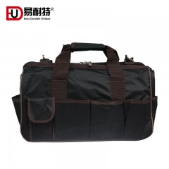 易耐特 工具包多功能帆布家电维修大号小号单肩双层加厚售后电工包12寸