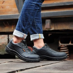 赛固 安全鞋男冬季防臭透气休闲工作鞋钢包头防砸防刺穿轻便劳保鞋