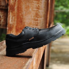 赛固 商务休闲劳保鞋男钢包头防砸防刺穿耐高温工作安全鞋真皮软底夏季