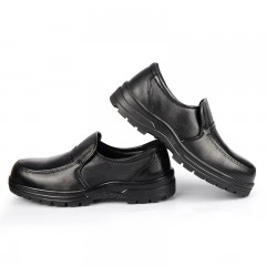 赛固 劳保鞋新款夏季行政鞋男钢包头防砸防刺穿时尚透气一脚蹬安全鞋男