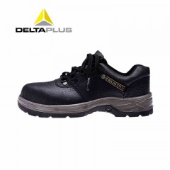 代尔塔 劳保鞋安全鞋牛皮防滑防砸钢板耐磨高温工作防护电焊工男士