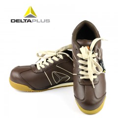 代尔塔 时尚劳保鞋 男春夏季透气安全鞋 防砸防刺穿钢包头工作防护