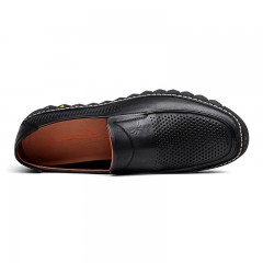 红蜻蜓  夏季男士潮流休闲镂空皮鞋时尚老人鞋