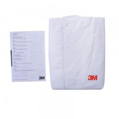 3M 4515白色带帽连体防护服  防护颗粒物及液体有限喷溅