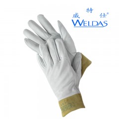威特仕 羊皮电焊劳保手套工业耐高温防烫氩弧焊焊工手套防火隔热10-1008