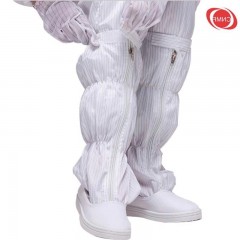 谋福  防静电硬底高筒靴 PVC长筒靴 防尘鞋 防护靴 连体服配套 无