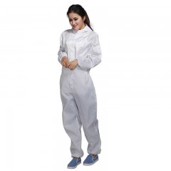 谋福 防尘防静电服 无尘室用品食品车间 洁净连体服防静电防护服