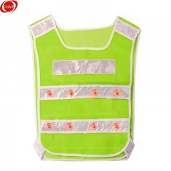 谋福 LED带灯反光马甲施工环卫反光衣骑行安全服
