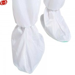 谋福 静电四连体服无尘服洁净服 食品车间实验室工作连帽连体服洁