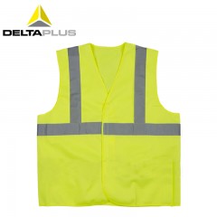 代尔塔 反光背心反光马甲404401 404402环卫服荧光黄交通安全衣
