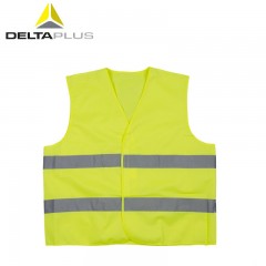 代尔塔 反光背心反光马甲404401 404402环卫服荧光黄交通安全衣