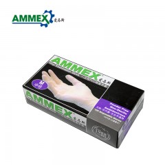 AMMEX/爱马斯 食品级pvc手套一次性餐饮厨房烘培薄膜手膜透明手套 PVC