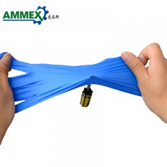AMMEX/爱马斯 一次性蓝色手套钻石纹理食品加工食品级加厚耐磨耐用GWRBN