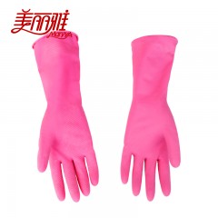 美丽雅 灵巧型橡胶手套 洗衣洗碗乳胶手套防水耐用家务手套HC016293